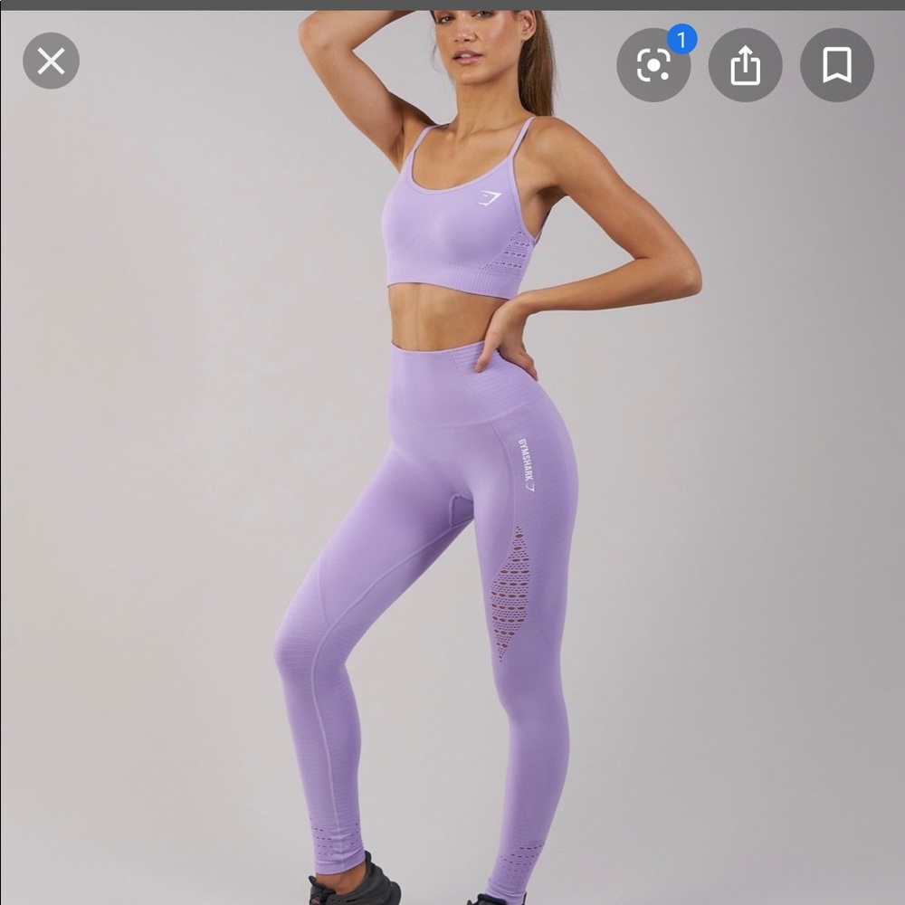 Gymshark lilac energy seamless leggings